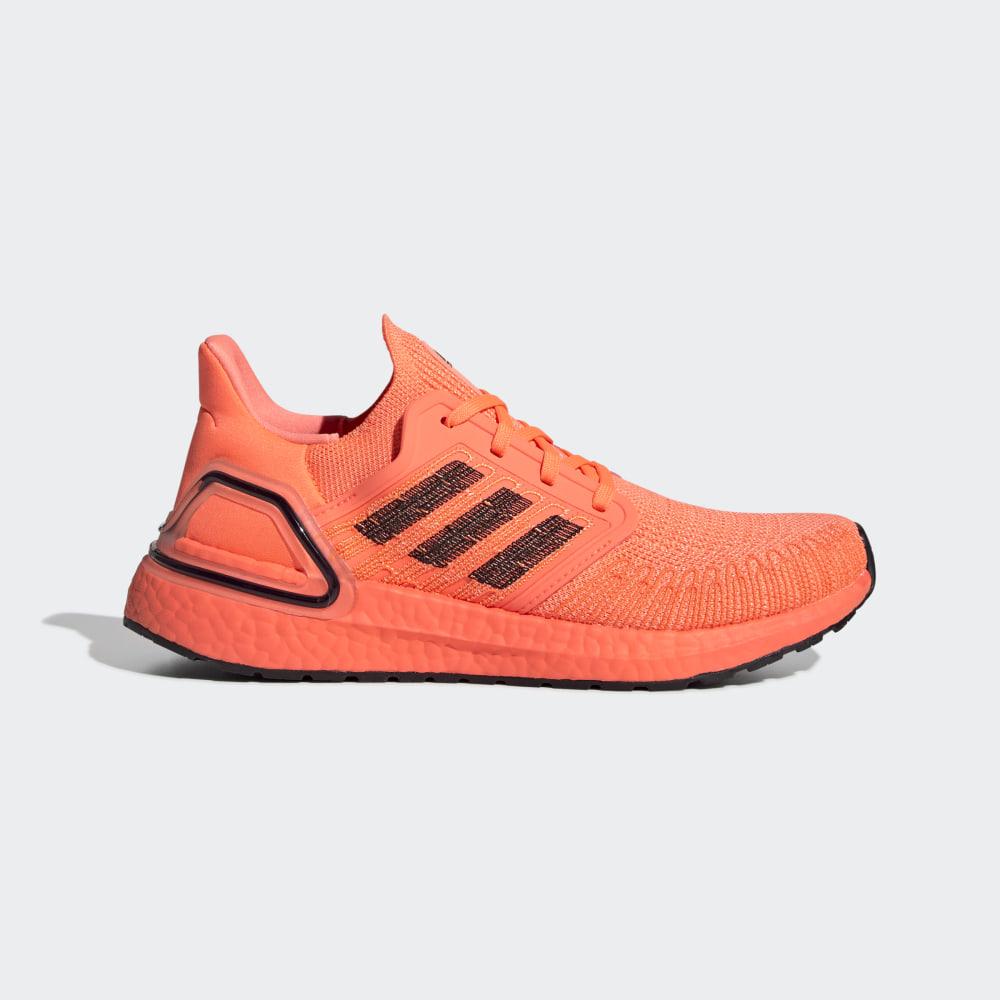 Adidas Women's Ultraboost 20 Running Shoes Coral/Black/White Ireland EG0720